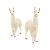 Two Schleich Llama Figurines - Hand Painted Toy Animals - 7cm