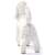 Schleich Poodle Figurine, white, hand-painted, realistic, collectible toy, back view