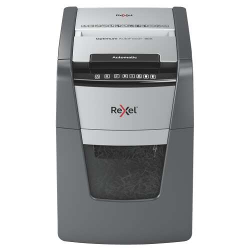 Rexel Optimum AutoFeed+ 90X paper shredder, front view
