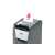 Rexel Optimum AutoFeed+ 90X paper shredder, close-up of paper slot