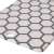 Resto Sham 95403 cutting board with honeycomb pattern, close-up of the edge with hole