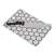 RESTO Sham 95402 cutting board with a knife, honeycomb pattern, grey and white