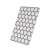RESTO Sham 95402 cutting board, honeycomb pattern, grey and white, side view