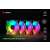 Savio FAN-01 120mm ARGB ventilátor pre počítač, čierny, 4-balenie s RGB podsvietením