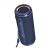 Angled view of Tronsmart T7 Lite blue Bluetooth speaker with lanyard