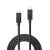 Lindy Thunderbolt 3 USB-C to USB-C cable, 1 meter, black