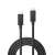 Lindy Thunderbolt 3 USB-C to USB-C cable, 1 meter, black