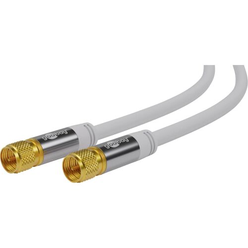 Goobay 70600 Type-F antenna kábel 2m - Fehér