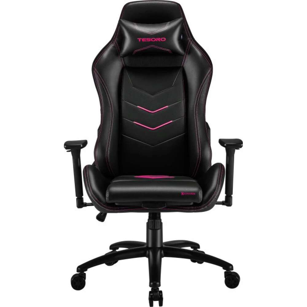 Tesoro alphaeon s3 gamer szék - fekete/rózsaszín