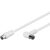 Goobay 67360 Koax antenna kábel 2.5m - Fehér 70221020