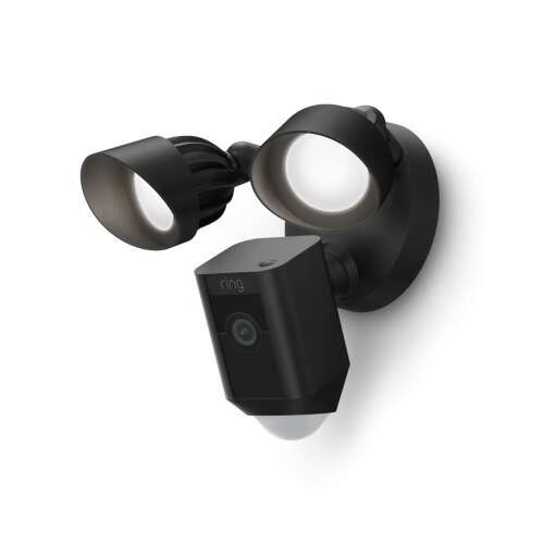 Ring Floodlight Cam Wired Plus - Fekete Kültéri Biztonsági Kamera