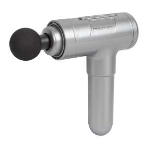 Proficare PC-MP 3087 massage gun, silver, angled view - Massage gun