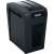 Rexel Secure X10-SL iratmegsemmisítő, fekete, ferde nézet