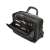 Kensington Contour 2.0 15.6 inch laptop briefcase, black, open, showing the interior compartments and pockets