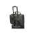 Kensington Contour 2.0 15.6 inch laptop briefcase, black, attached to a rolling suitcase