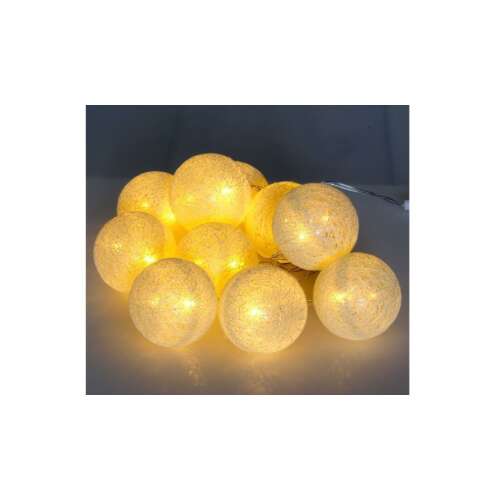 Iris USB LED Svetelná reťaz s bavlnenými guľami, teplá biela, 2m