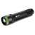 GP CR41 rechargeable flashlight, black and green, angled view