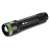 GP CR41 rechargeable flashlight, black and green, angled view