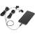 BOYA BY-M3 Dual Lavalier Microphone connected to a smartphone, recording audio for interviews or vlogs