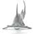 Schleich Hammerhead Shark figure, realistic model of a hammerhead shark, bottom view