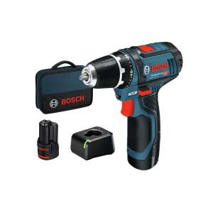 Bosch GSR 12V-15 Professional Şurubelniță cu acumulator fără fir cu 2 baterii, încărcător și geantă de transport - Bosch Accesorii pentru găurit și înșurubat