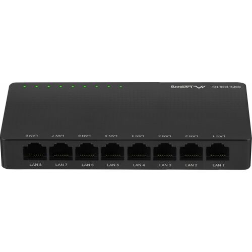Lanberg DSP2-1008-12V 1Gb/s Gigabit Ethernet Desktop Switch 133844986