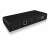 RaidSonic ICY BOX IB-DK2251AC universal docking station, black, side view, showing ports