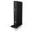 RaidSonic ICY BOX IB-DK2251AC universal docking station, black, side view, vertical, showing ports