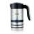 Severin SM 3584 milk frother, stainless steel, black, front view