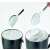 Severin SM 3584 milk frother, two spoons with milk foam