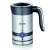 Severin SM 3584 milk frother, stainless steel, black and silver, with handle and lid