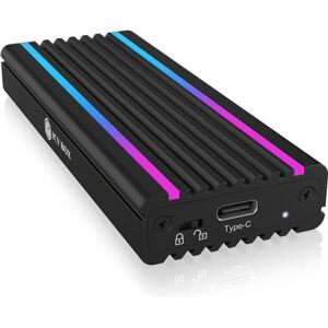 RaidSonic ICY BOX IB-1824ML-C31 M.2 NVMe SSD Gehäuse mit RGB-Beleuchtung - RaidSonic
