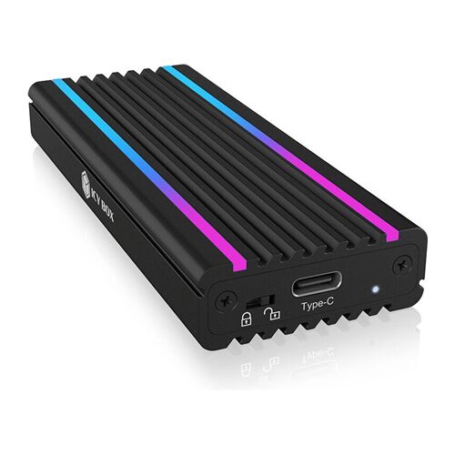 RaidSonic ICY BOX IB-1824ML-C31 Carcasă SSD M.2 NVMe cu iluminare RGB