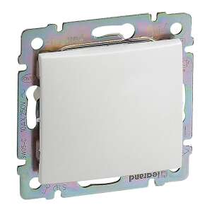 Legrand Valena Life Weißer Lichtschalter, schräge Ansicht - Legrand Schalter