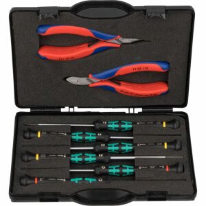 KNIPEX 8 részes elektronikai szerszámkészlet fogókkal és csavarhúzókkal - Knipex