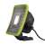 Emos P4539 LED work lamp, side view, showing the charging port and power button