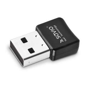 Adaptor Bluetooth 5.0 USB Savio BT-050, negru, mic, conector USB - Adaptoare Bluetooth