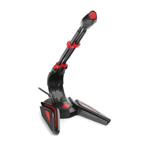 VARR VGMD2 Gaming-Mikrofon, schwarz und rot, Desktop-Mikrofon, 3,5-mm-Klinke