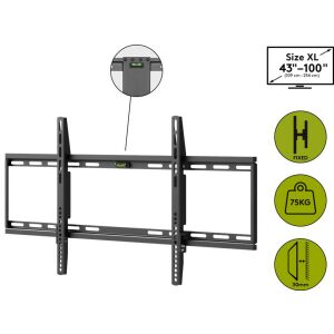 Goobay fixed TV wall mount for 43-100 inch TVs, max 75kg - Goobay