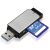 Hama 123900 USB 3.0 External Card Reader - Black/Silver 70254706
