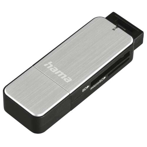 Hama 123900 USB 3.0 External Card Reader - Black/Silver 70254706