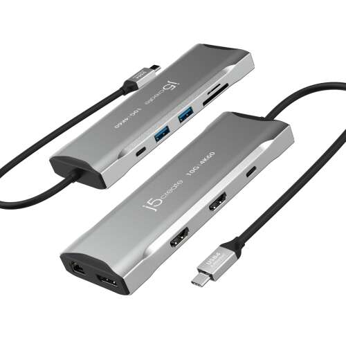 Priključna stanica j5create JCD397 100 W, 4K60 Elite USB-C, 10 Gbps