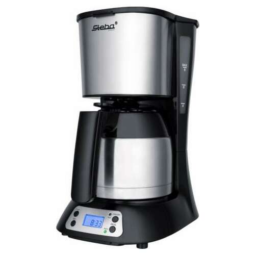 Steba KM F3 Thermo coffee maker with stainless steel thermal carafe, black and silver