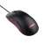 Trust GXT924 YBAR+ wired gaming mouse, black, angled view
