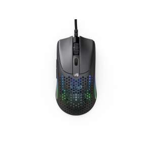 Glorious Model O 2 RGB kabelgebundene Gaming-Maus, schwarz, Draufsicht - Glorious
