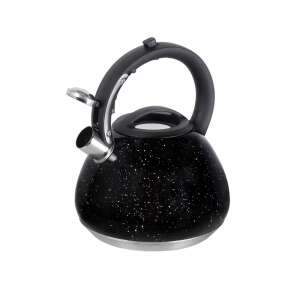 Resto Lyra 2.7L Black Kettle with Stainless Steel Handle - Teapot