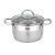 Resto Rigel 3.6L stainless steel cooking pot with glass lid