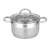 Resto Rigel 92104 3.6L stainless steel pot with glass lid