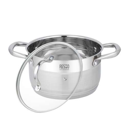 Resto Rigel 92104 3.6L stainless steel pot with glass lid