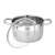 Resto Rigel 92104 3.6L stainless steel pot with glass lid